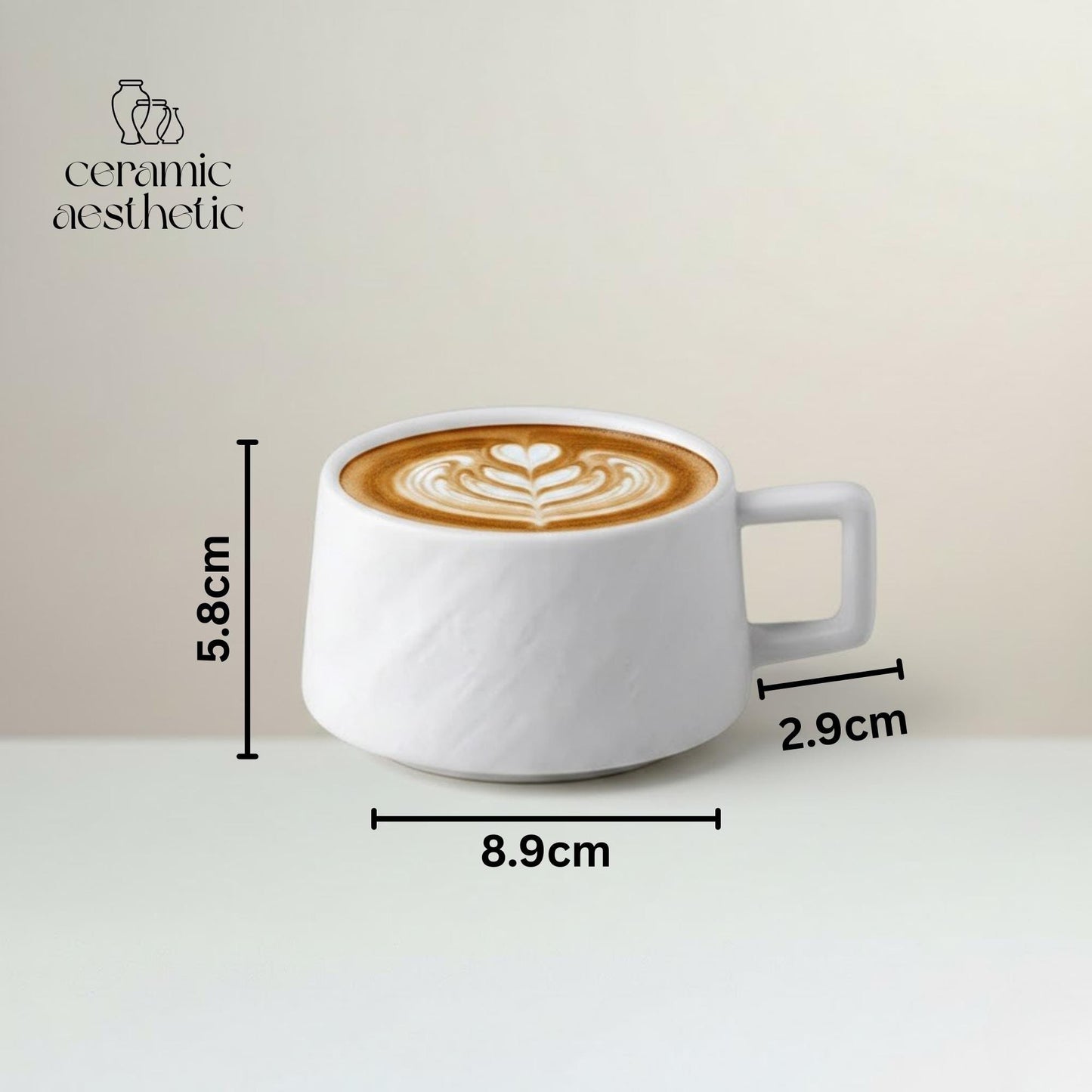 Handmade Wabi-Sabi Japanese Stoneware Tea Cup Set