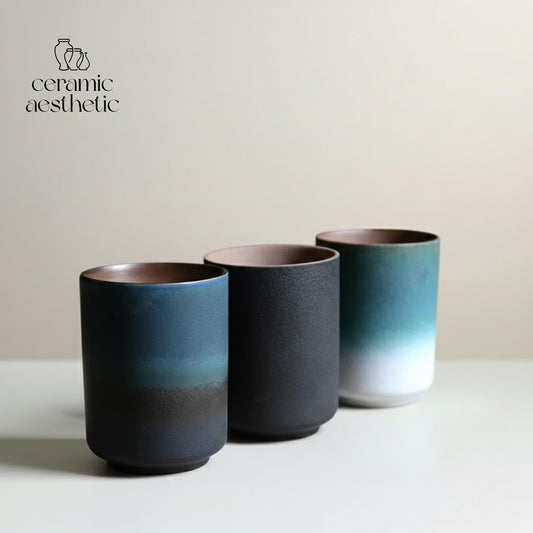 Midnight Gradient Stoneware Cup Set