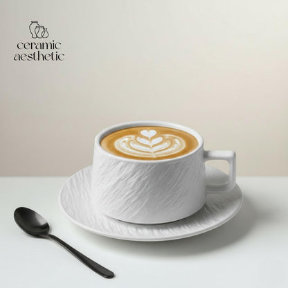 Handmade Wabi-Sabi Japanese Stoneware Tea Cup Set