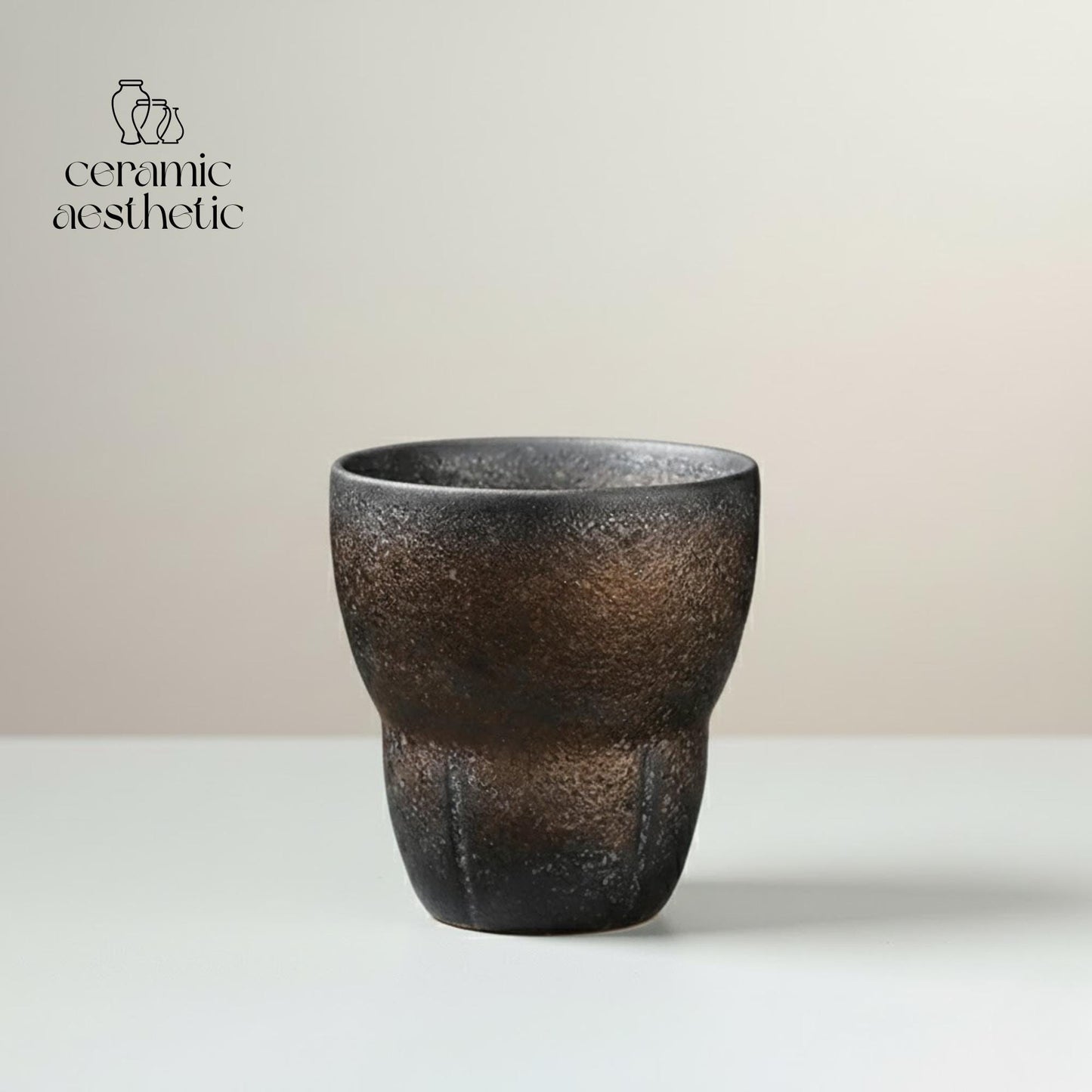 Retro Rough Ceramic Espresso Cup