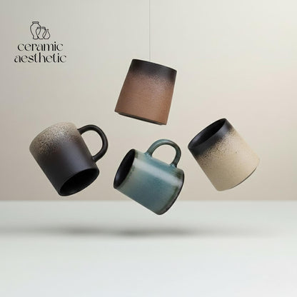 Retro Gradient Porcelain Mug