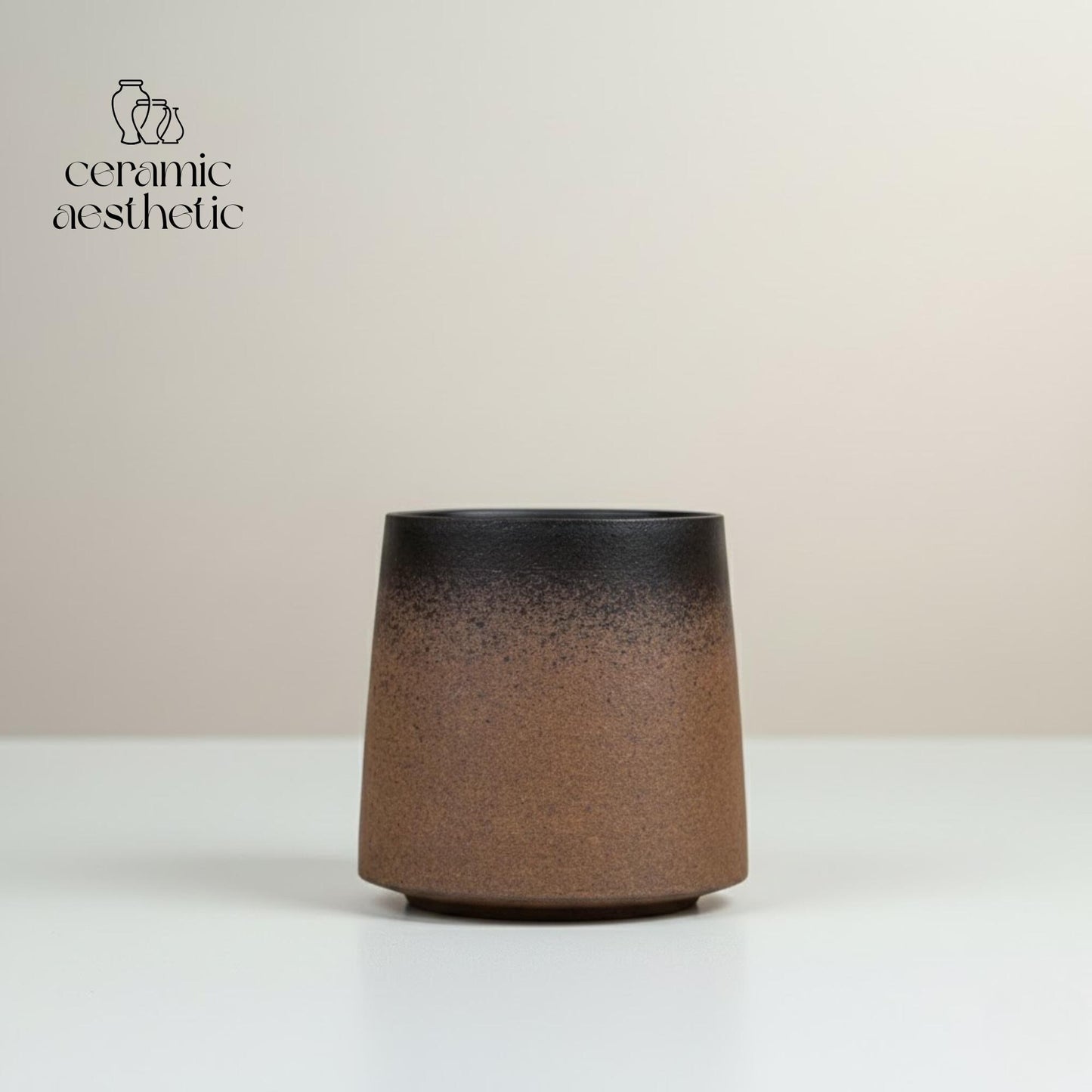 Retro Gradient Porcelain Mug