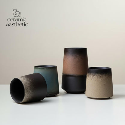Retro Gradient Porcelain Mug