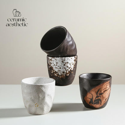 Retro Coarse Glaze Matcha Cup