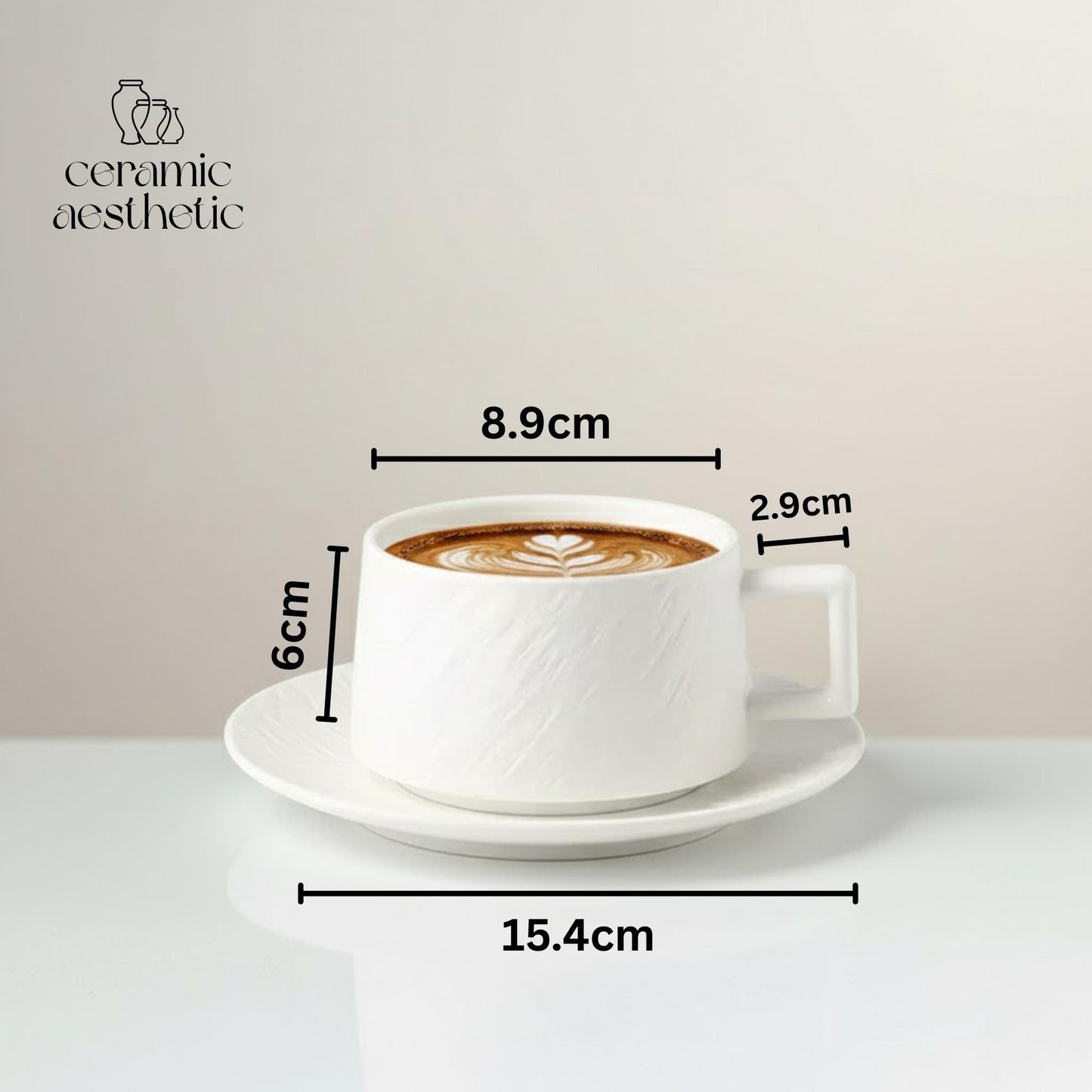 Handmade Wabi-Sabi Japanese Stoneware Tea Cup Set