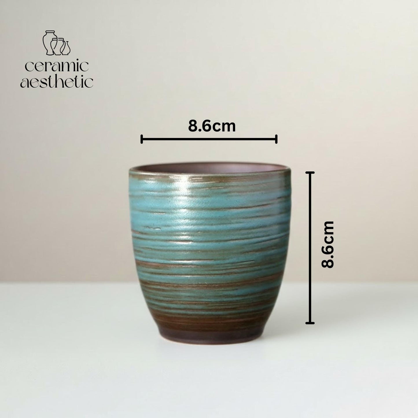 Hand-Painted Retro Kiln Mug