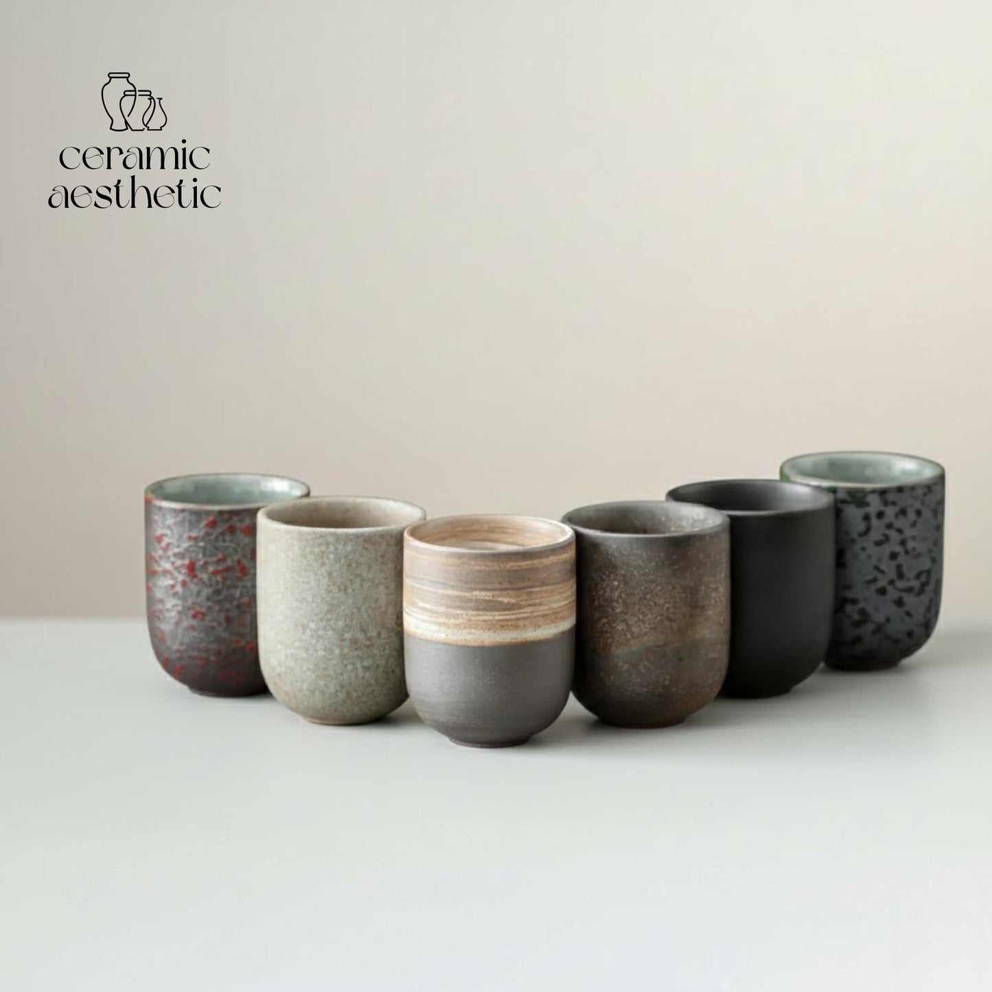 Japanese Vintage Stoneware Tea Cup