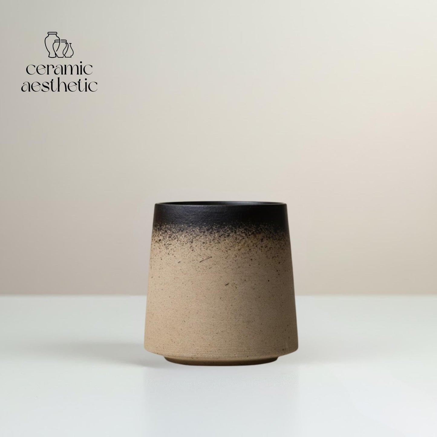 Retro Gradient Porcelain Mug